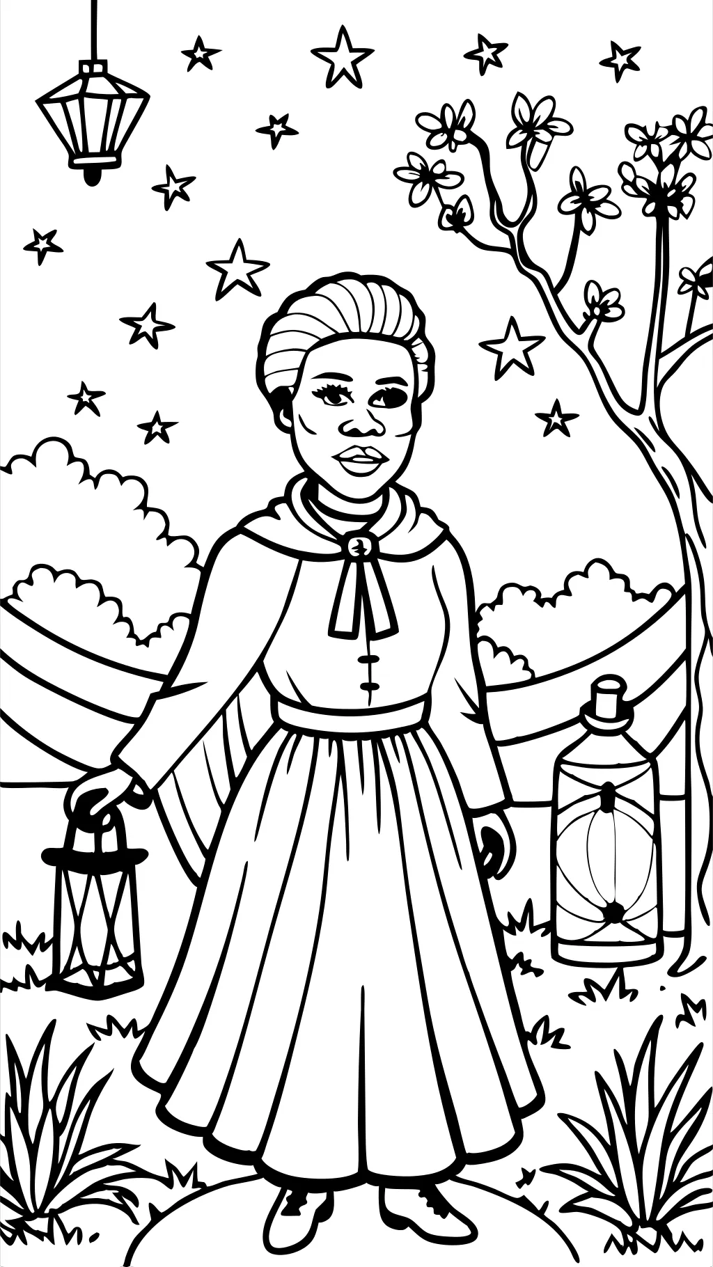 harriet tubman coloring page